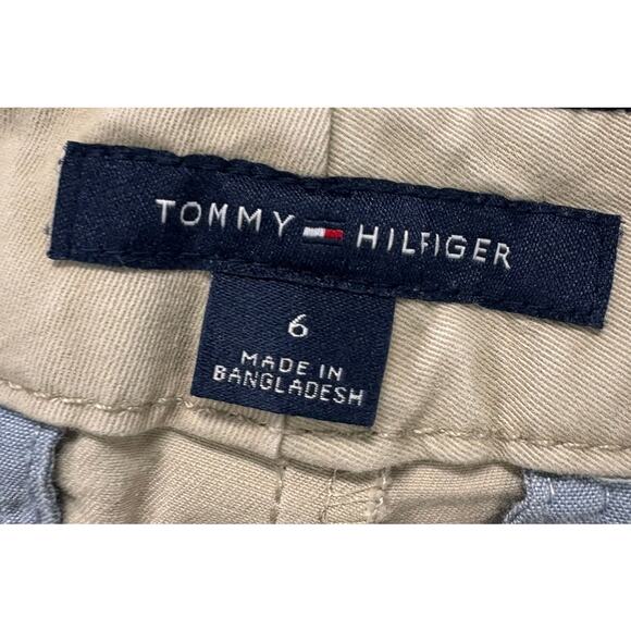 Tommy Hilfiger Hampton Stretch Chino Womens Size 6 Khaki Beige Ankle Pants - Picture 3 of 8
